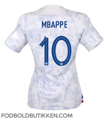 Frankrig Kylian Mbappe #10 Udebanetrøje Dame VM 2022 Kortærmet